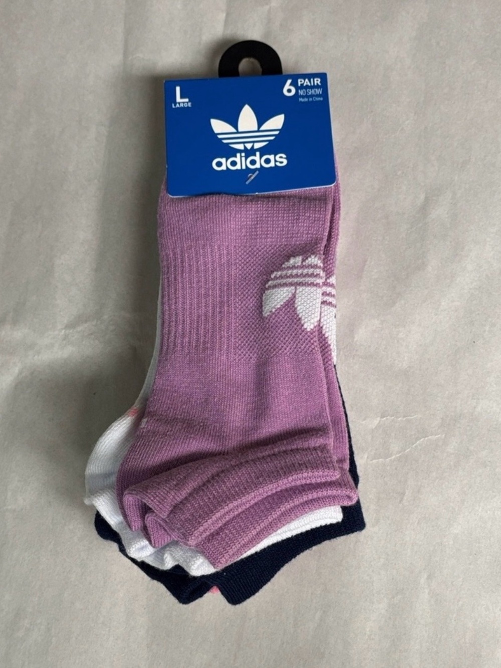 New Adidas Socks Women’s 6 Pair Multicolor No Show Athletic Casual Activewear